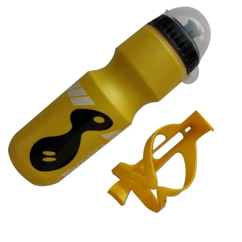 750ML Portable Cycling Equipment Cycling Bottles Mountain Bicycle Water Bottle Outdoor Sport Camping Drink Jug Free Cup Holder