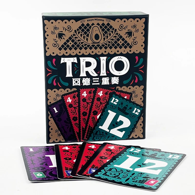 Trio – Jeu de Cartes Stratégique pour Famille, Amis & Couples | Jeu de Soirée Amusant & Interactif