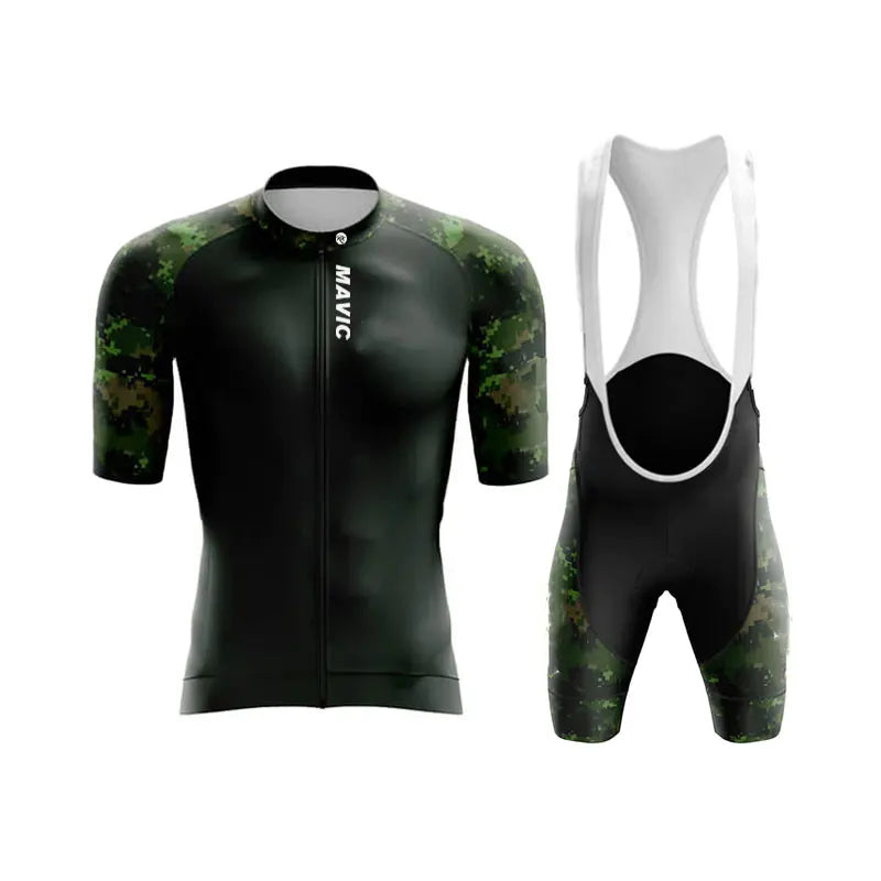 Ensemble de cyclisme d'été RX MAVIC pour homme – Maillot et short de vélo de route respirants à manches courtes pour l'entraînement en équipe