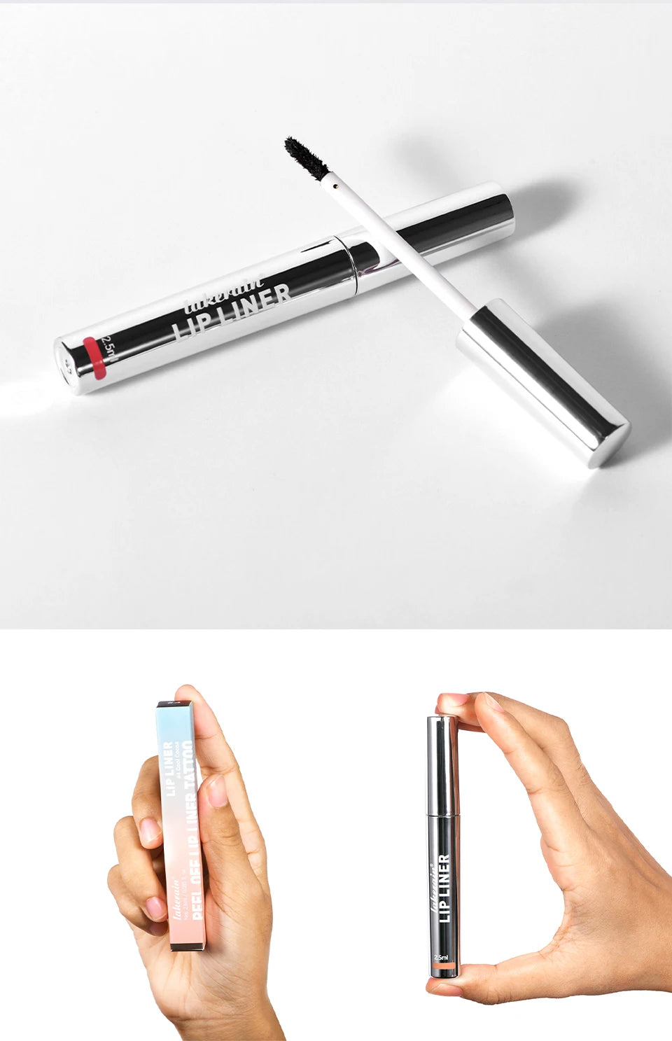 4 Colors Peel Off Lip Liner Waterproof Transfer-proof Lipstic Tattoo Waterproof Long Lasting Matte Velvet Lip Tint Sexy Red Cont