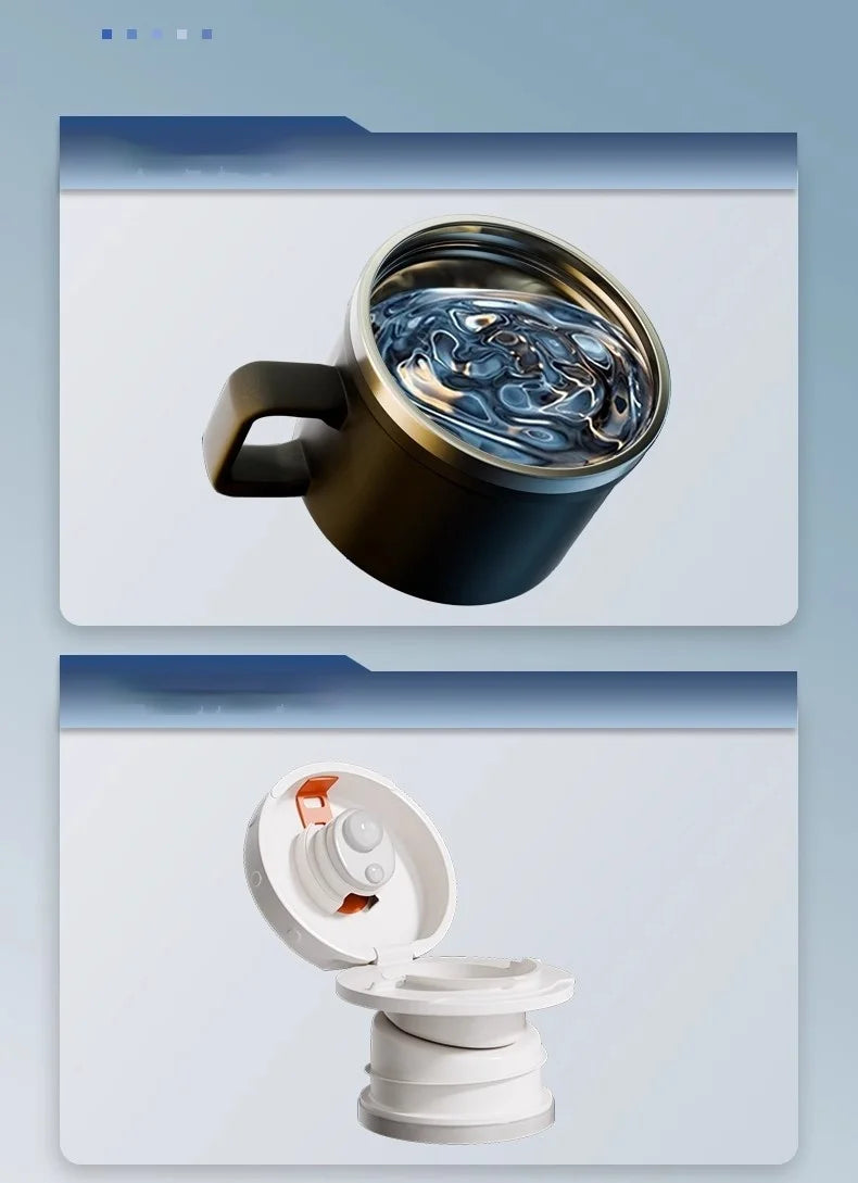 GIANXI Thermos Portable Stainless Steel Thermal Mug Tumbler Vacuum Flasks Cold And Hot And Ice Thermal Water Bottle Car Tea Cup