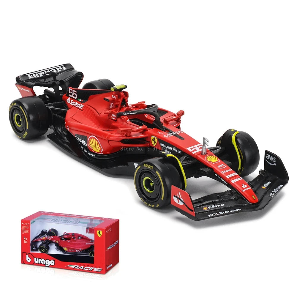 1:43 2023-2024 F1 Scuderia Ferrari SF24 SF23 Diecast-modus