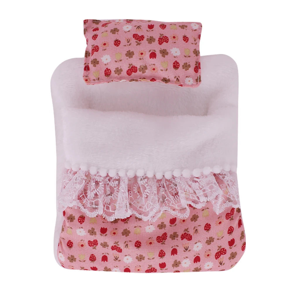 Doll Bedding Furniture For labubu 17cm Plush Doll Clothes Accessories Girl‘s Toys Birthday Christmas Gift