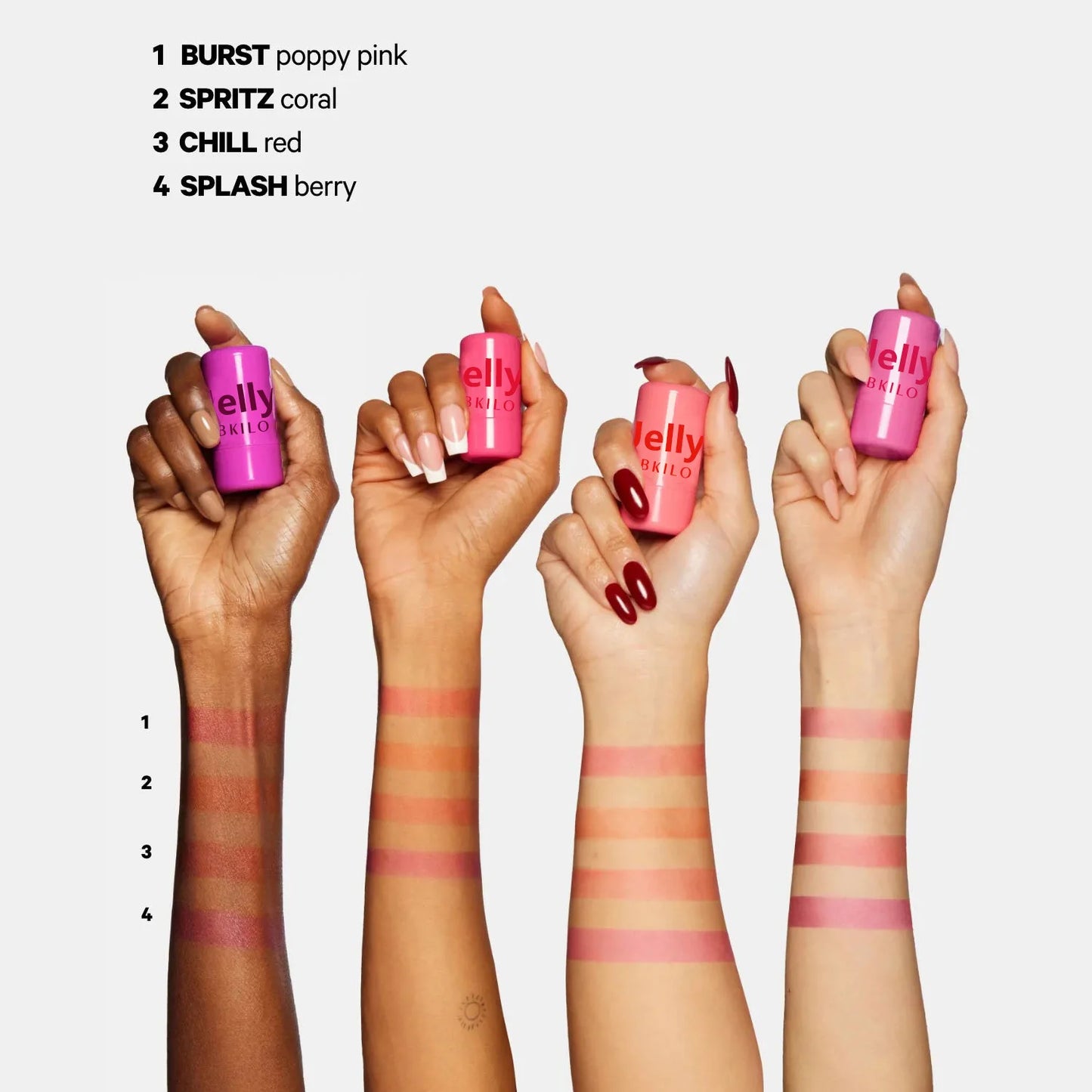 Jelly Blush Lip Gloss Face Blusher Moisturising Shading Lipstick Cheek Tint Lasting Lipgloss Original Makeup Blush Palette