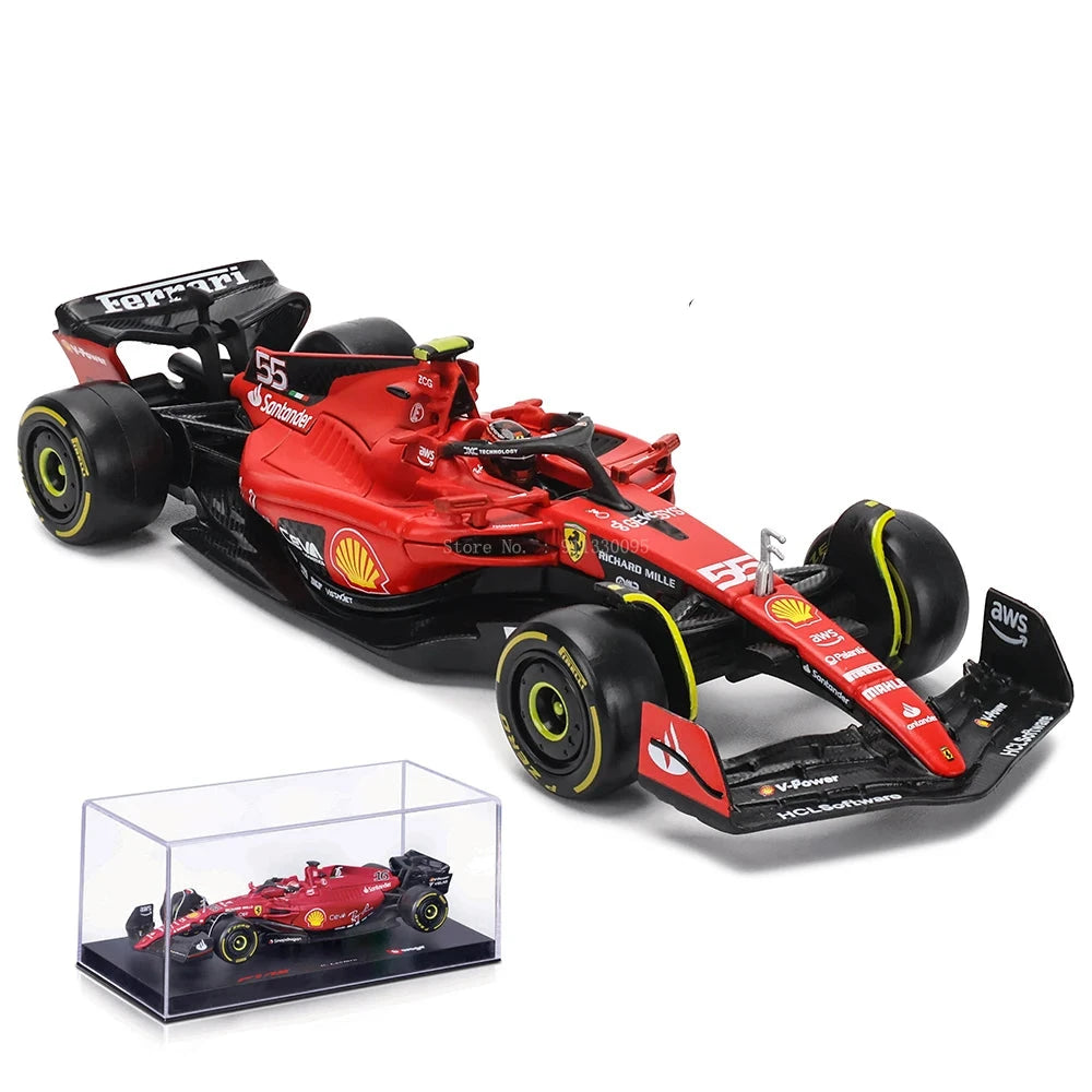 1:43 2023-2024 F1 Scuderia Ferrari SF24 SF23 Diecast-modus