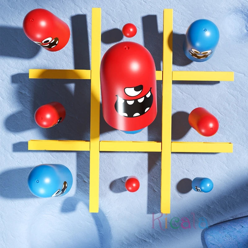 Tic Tac Toe Gobble – Jeu Éducatif Parent-Enfant | Cadeau de Noël Amusant pour Enfants & Soirées en Famille