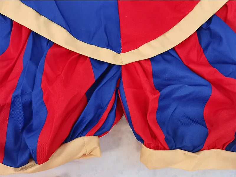 Circus Pomni Cosplay Costume with Hat Gloves Halloween Costumes