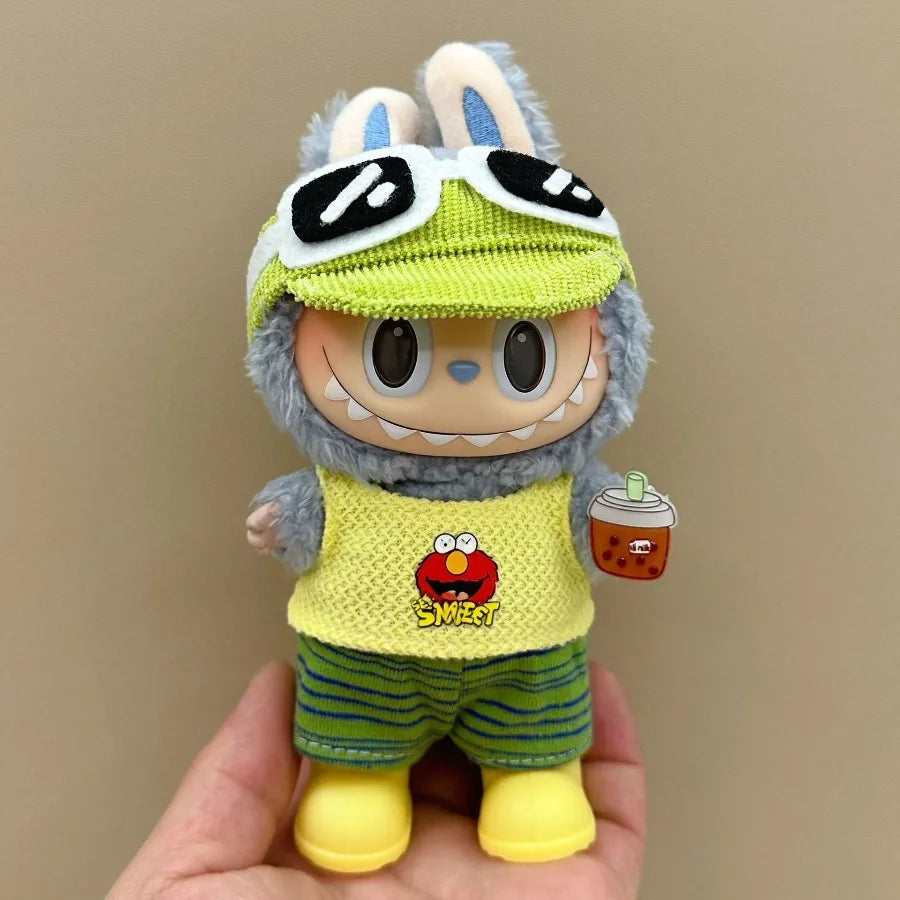 For 17cm V1V2 Labubu Doll Fashion New Style Set Doll Replacement Clothing
