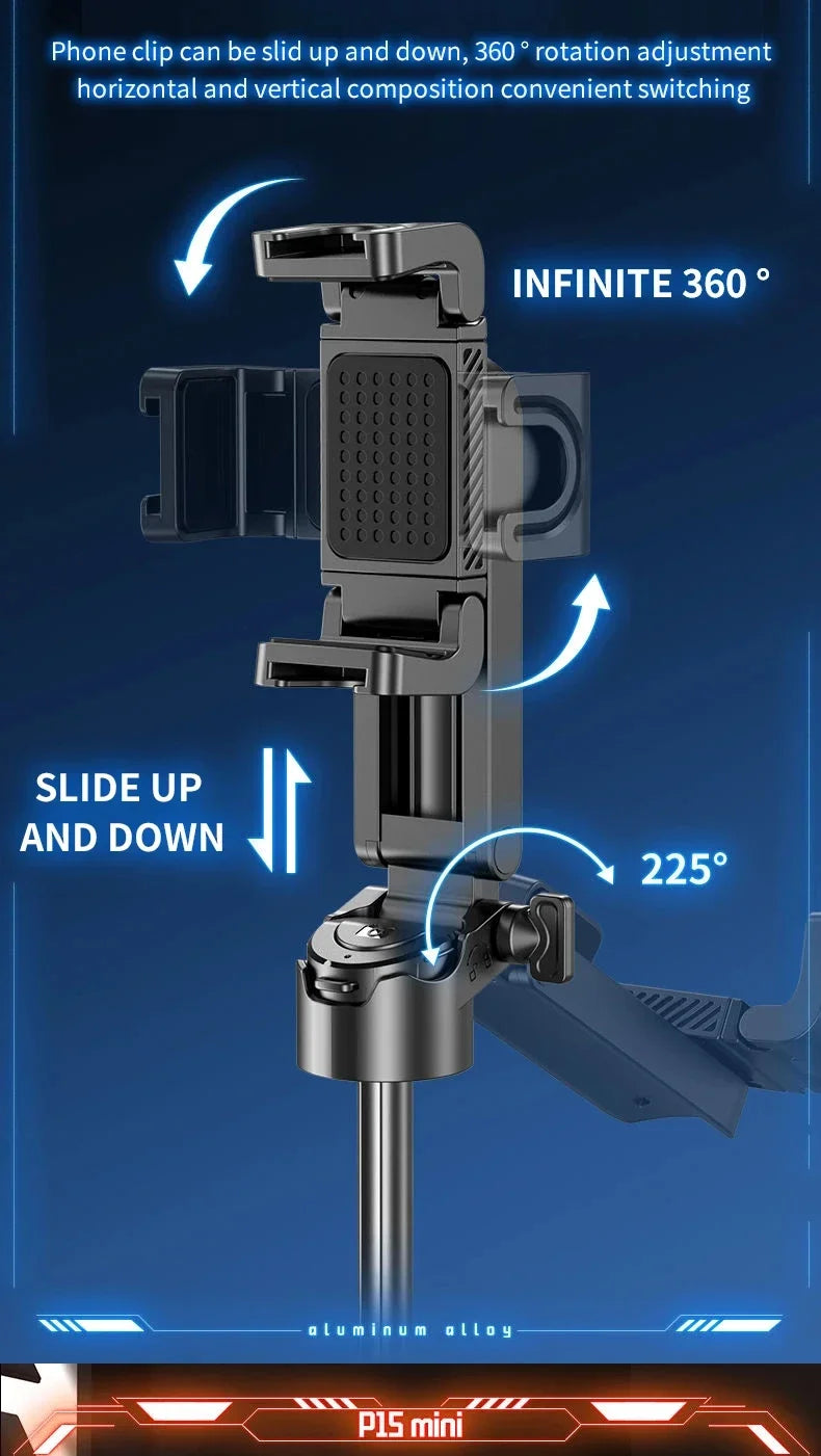 Portable Telescopic Multifunctional Tripod Phone Selfie Stick