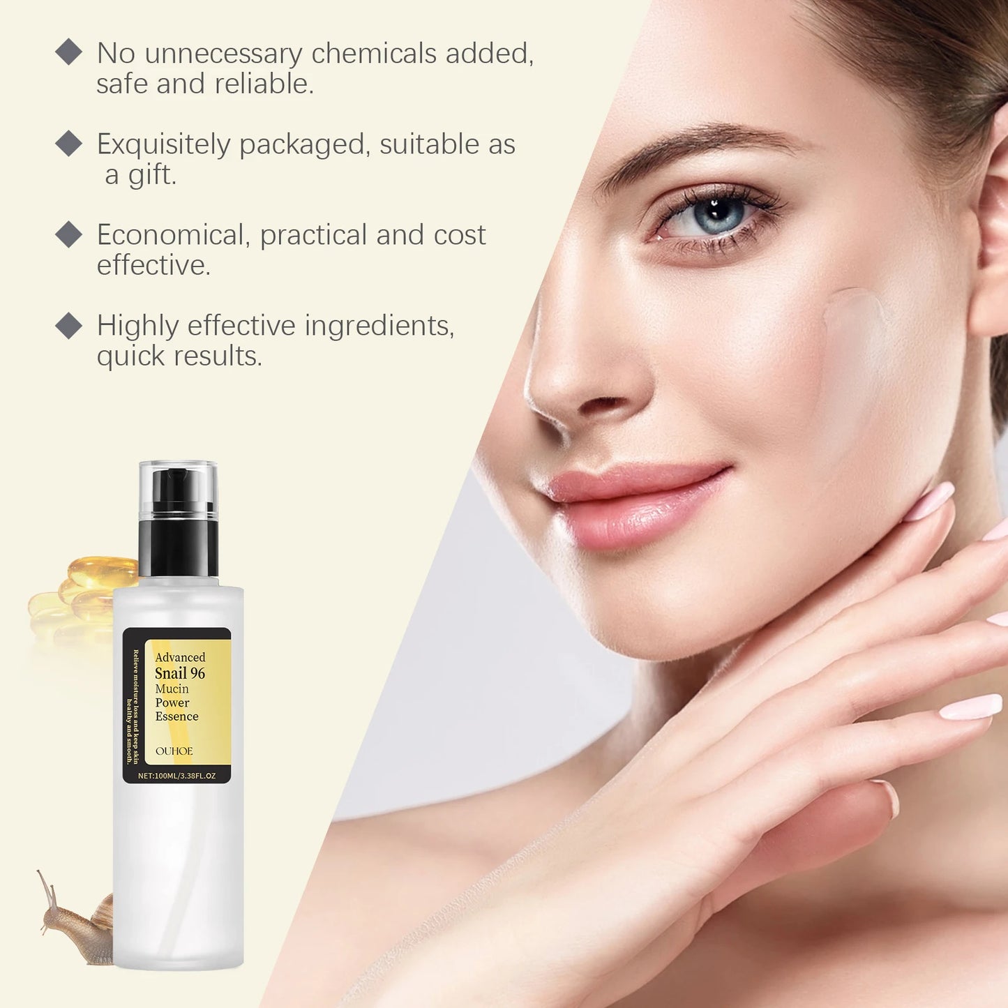 Snail 96 Mucin Essence – Hydrate, Firm & Brighten