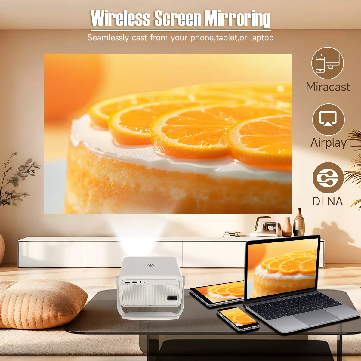 Magcubic L018 1080P Smart Projector with Android 11 – 650 ANSI, 4K Support, WiFi 6, Bluetooth 5.2