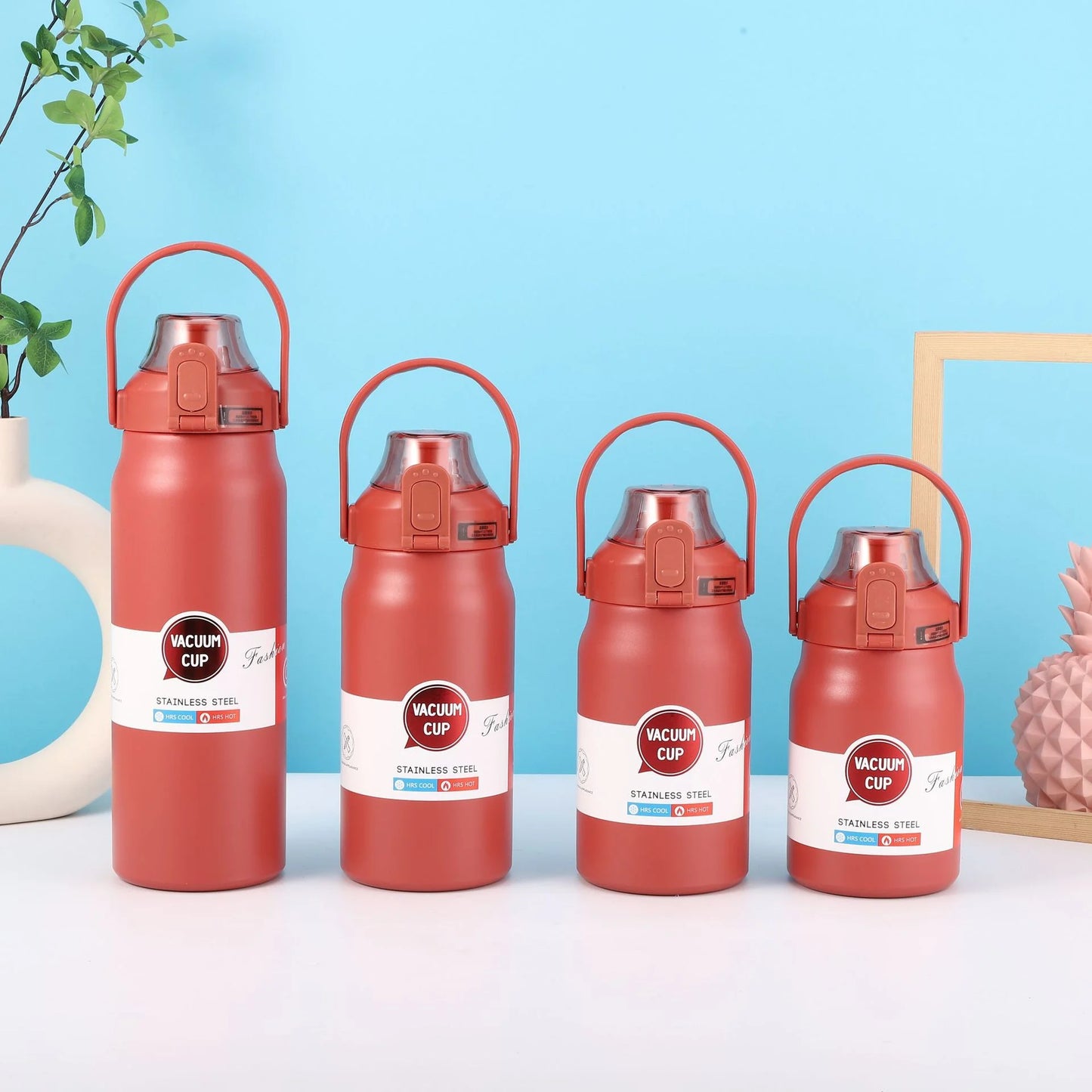 1.3L/1.7L Large Capacity Thermo Bottle Outdoor Mug Stainless Steel Thermos Water Bottle Portable Vaccum Flask Cold And Hot Tumbl