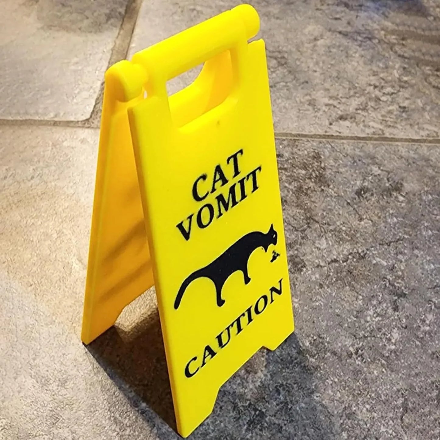 1Pc Cat Vomit Sign Funny Cat Dog Signs Decor, Yard Warning Sign Cat Vomit Sign", Cute Novelty Cat Dog Puppy Humorous Home Decor