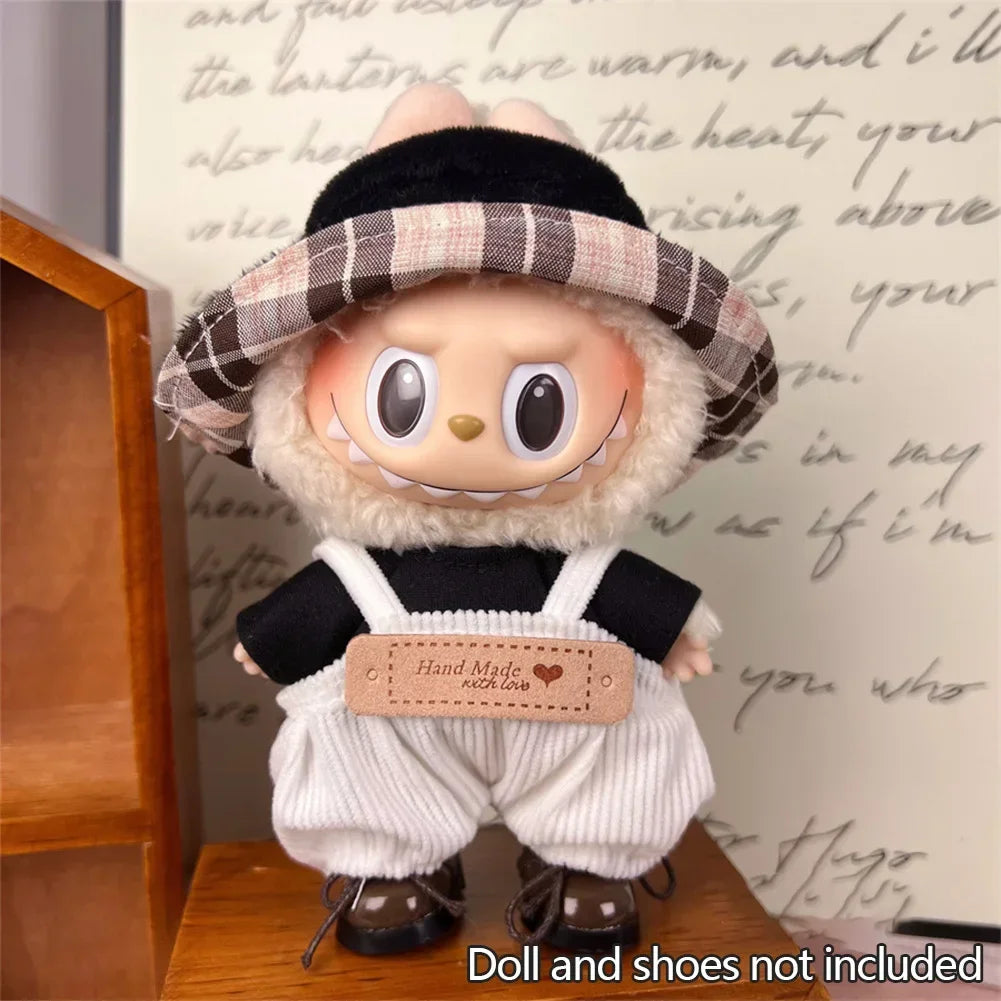 Mini Doll'S Clothes Outfit Accessories For 15-17cm Labubu Idol V1 V2 Stylish Outfit Clothes Sports Leisure Suit Clothing Gift