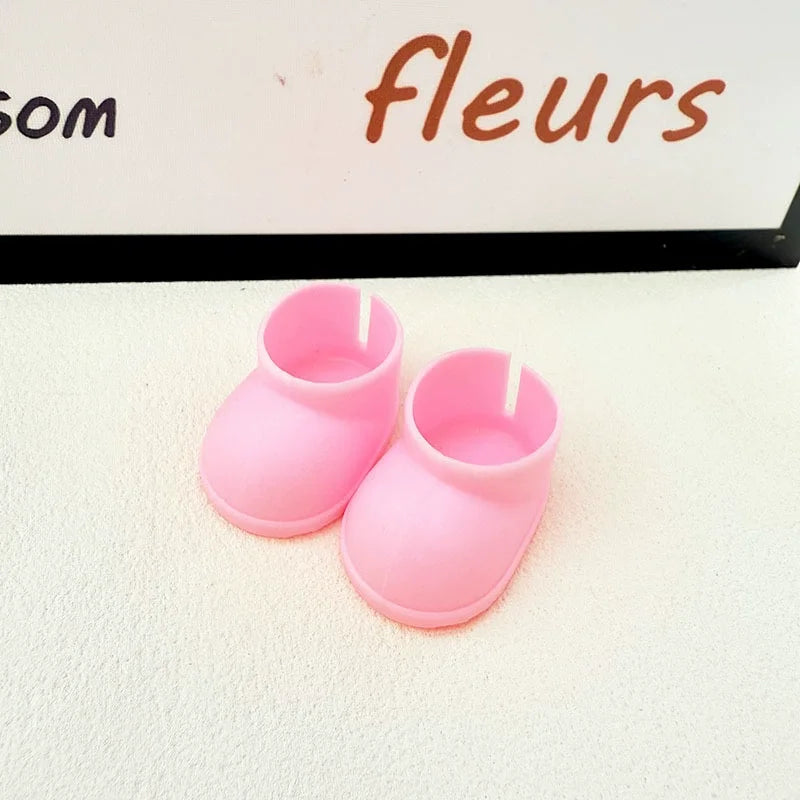 Mini Doll'S Clothes Outfit Accessories For Ropa Labubu Idol doll Raincoat short rain boots rain shoes Clothing Gift