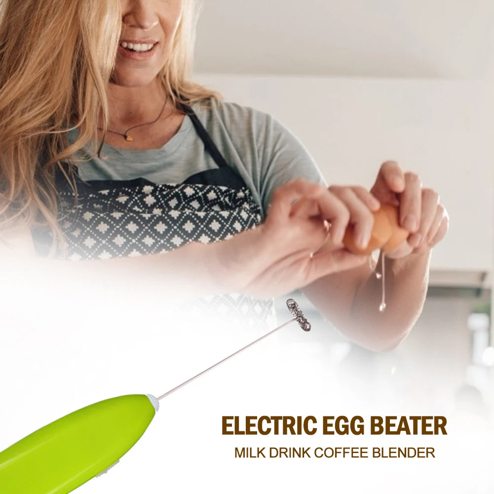 Electric Milk Frother Egg Beater Mini Kitchen Blender Milk Foam Machine Whisk Cream Blender Milk Foamer Home and Kitchen Tools