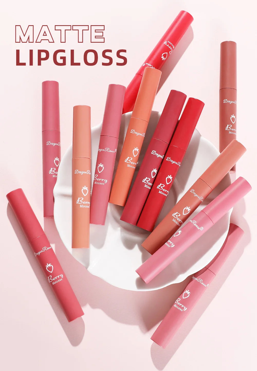 Walking Beads Lip Oil Set of Four Moisturizing Moisturizing Liquid Rollerball Lip Oil Anti-Dry Cracked Colorless Transparent