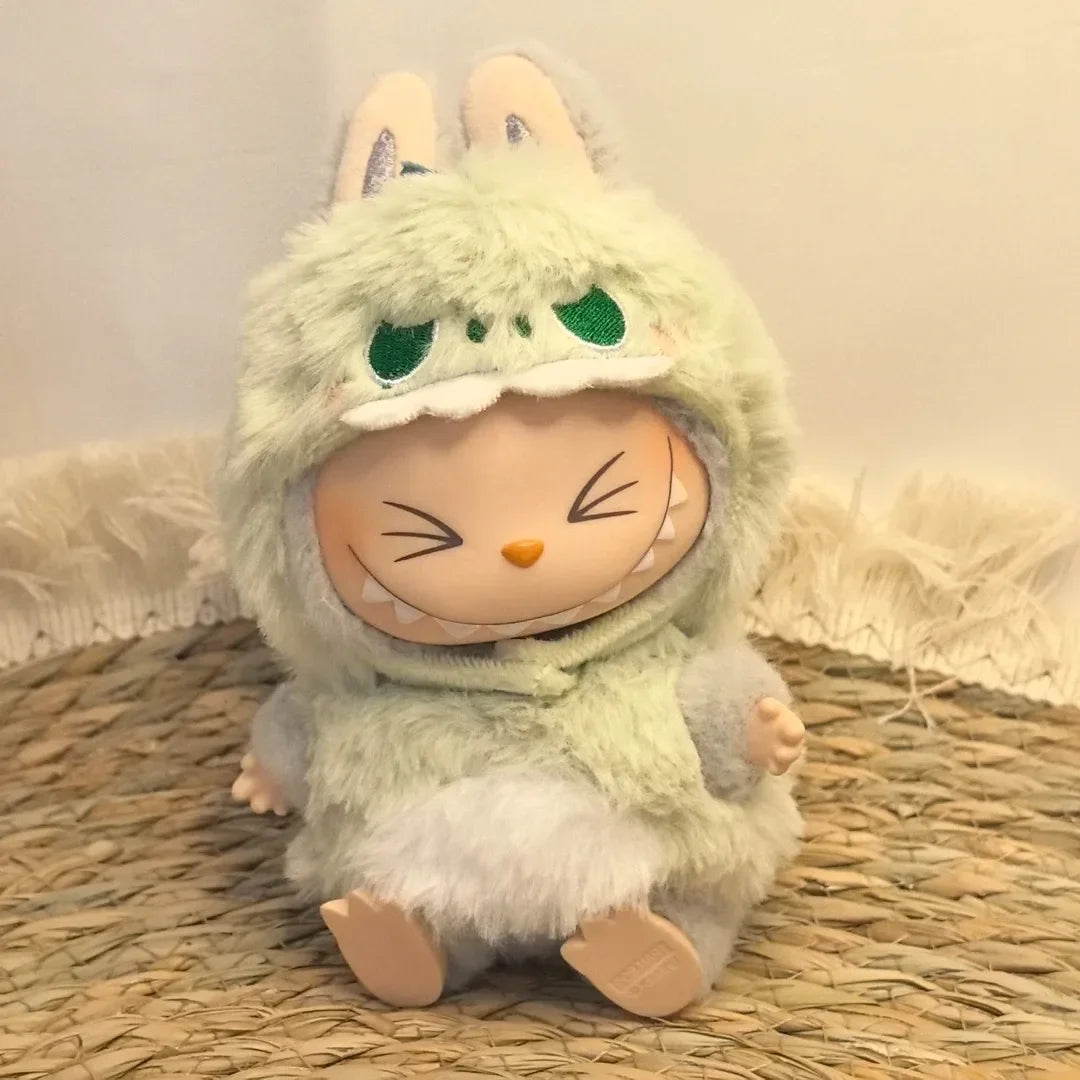 Ropa Labubu Cute Monkey Adventure Clothes Bear Rabbit Bib Pants Overalls Animal-themed Pendant Labubu Outfit Macaron Costume