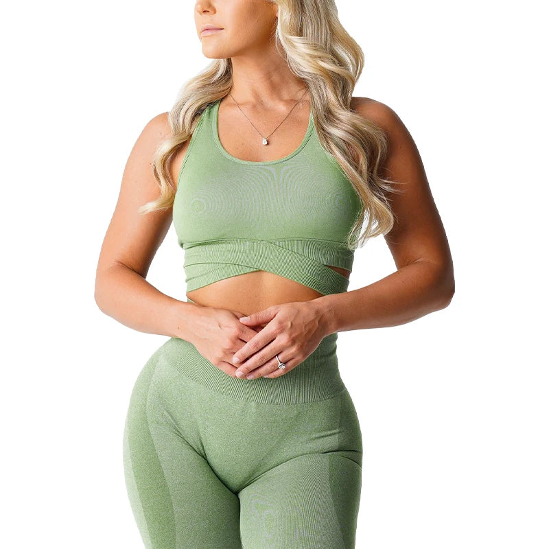 Bra Top Spandex Woman Fitness Elastic Breathable Breast Enhancement Leisure Sports Underwear