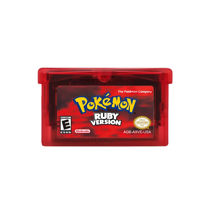 Cartouche Pokémon GBA – Série de Jeux pour GBA, NDS, GBM, GBA SP – Version Anglaise