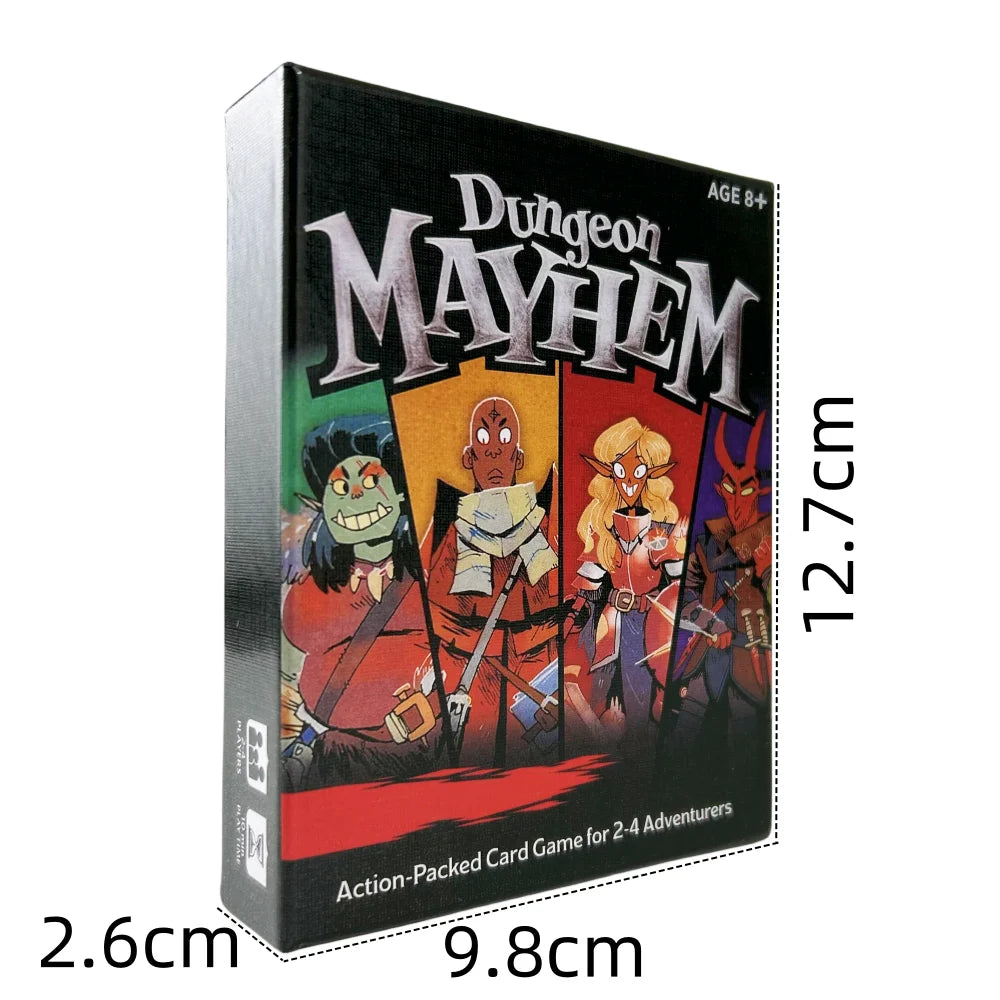 Coffret 3 Jeux de Cartes – Dungeon Mayhem & Autres | Jeux de Société Amusants pour Famille & Soirées
