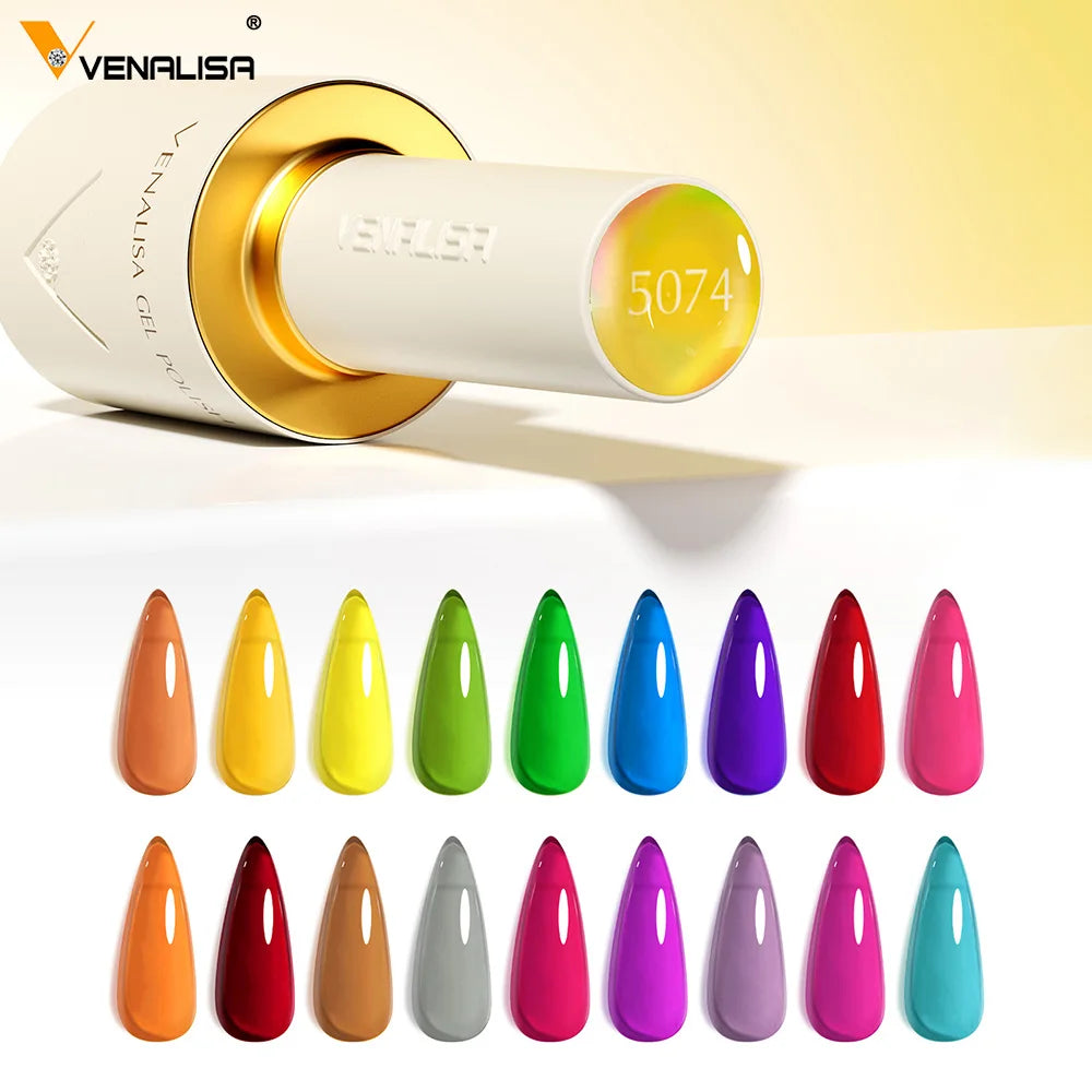 VENALISA New Formula Nail Gel Polish Hema TPO Free Gel Varnish Summer Nails Gorgeous Color Collection Semi Permanent 10ml Vegan