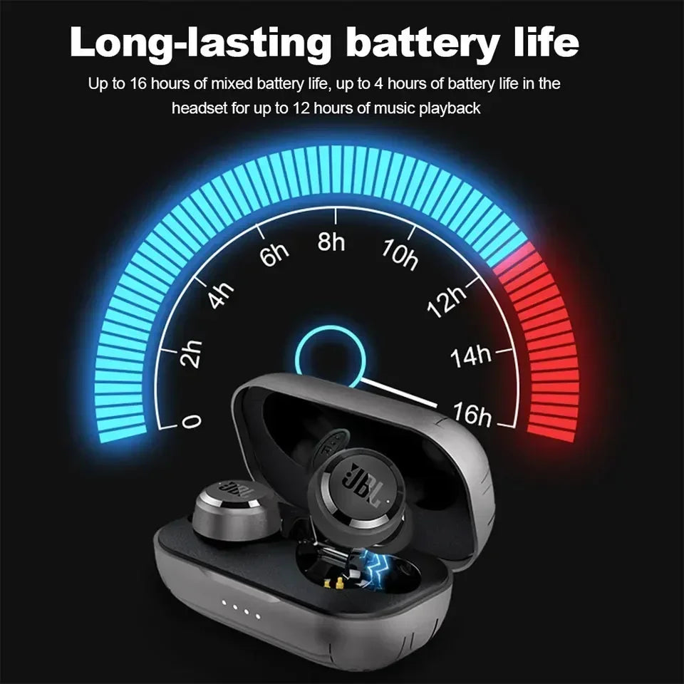 JBL T280 TWS True Wireless Bluetooth Earbuds – Sports Waterproof IPX5, Deep Bass, Mic & Charging Case