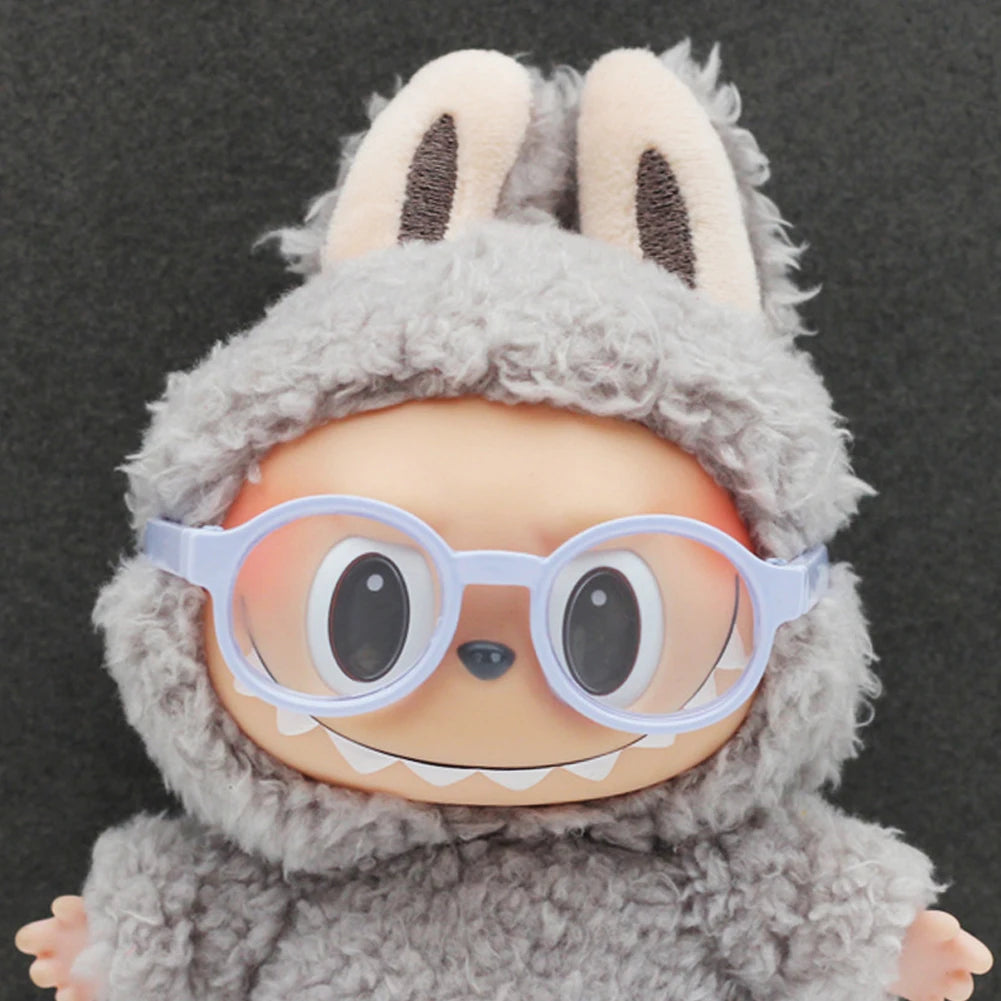 Fashionable Plastic Glasses For Labubu 3.0 Colorful Glasses Mix Match Doll Ornament Accessories Macaron BJD