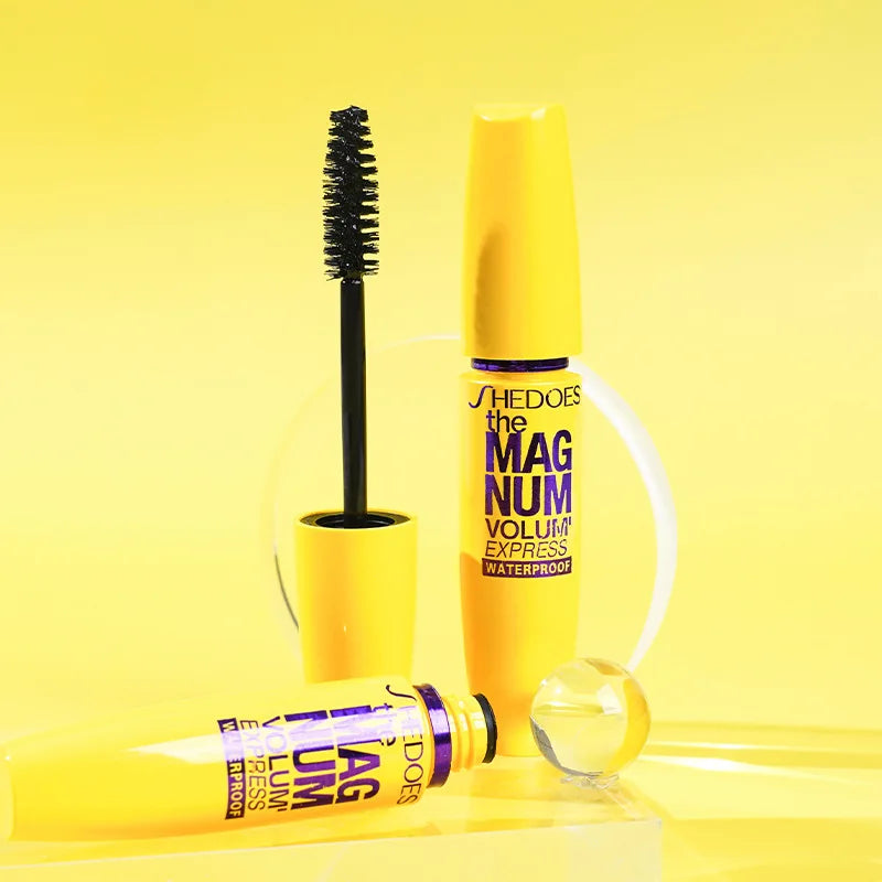 Waterproof and Slender Eye Black, Curly, Thick, Natural, Easy to Apply, Long-Lasting, Yellow and Fat Eye Black