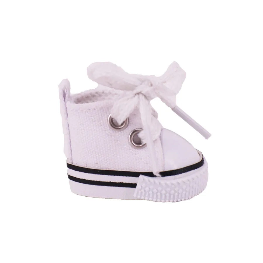 3.8cm Doll Canvas Leather Shoes For labubu 17cm Doll Clothes Accessories Girl's Toys Gift