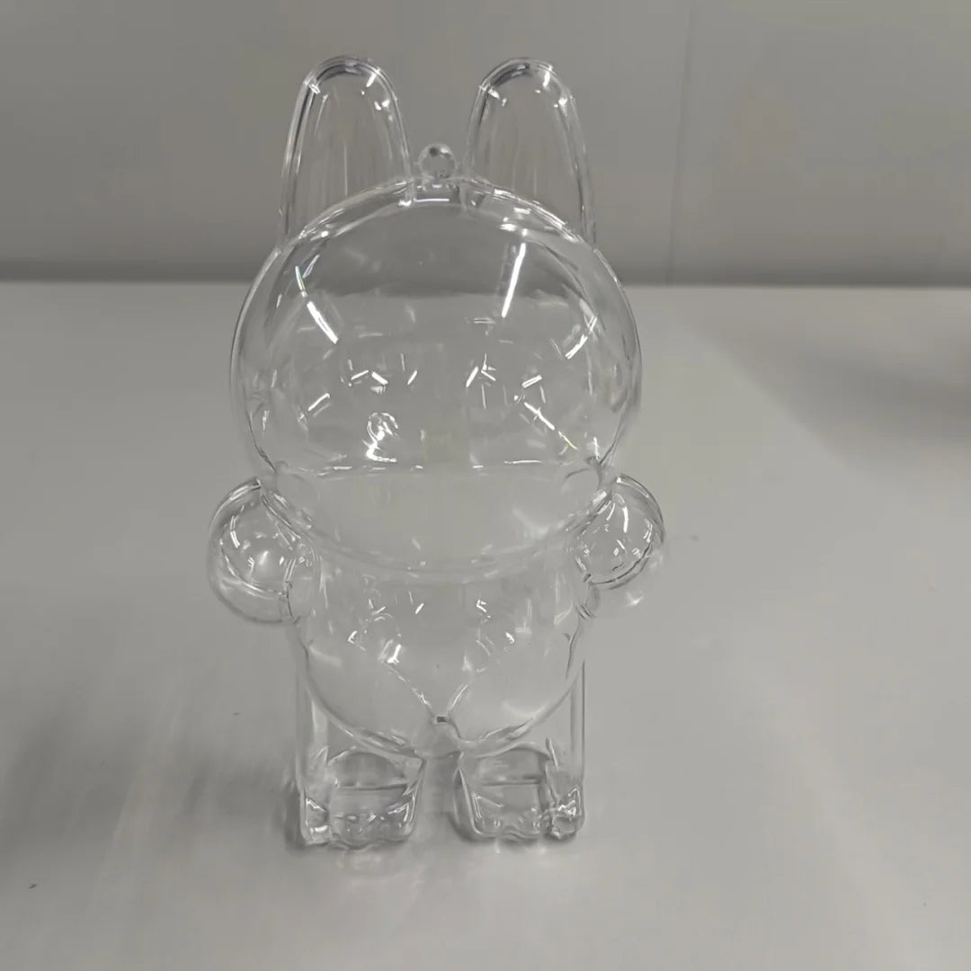 1PC Transparent Protective Cover For LABUBU Coca Cola Happy Factor Dustproof Cover Storage Box Backpack Hanging Decor (No Doll)