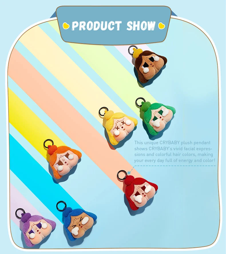 POP MART Crybaby "Cheer Up, Baby!" Pluche Hanger Mystery Box – Blind Box Collectible (Limited Edition)