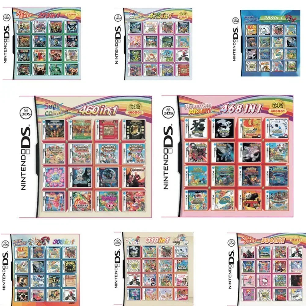 Cartouche de jeu DS/NDS/3DS/NDSL – Collection de jeux vidéo tout-en-un pour console portable