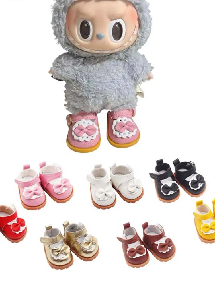 Labubu Dolls Princess Shoes Styles DIY for Labubu Doll Leather Leather Shoes Dolls Accessories Clothing Gift
