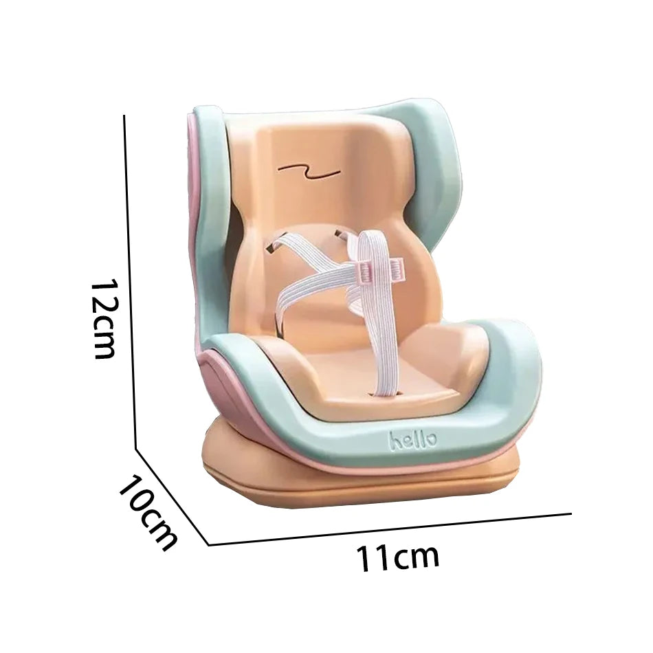 4 Styles For Car Doll Safety Seat Cartoon Chair Model Kawaii Doll Seat Outlet Decor Car Interior Styling Labubu Accessories 