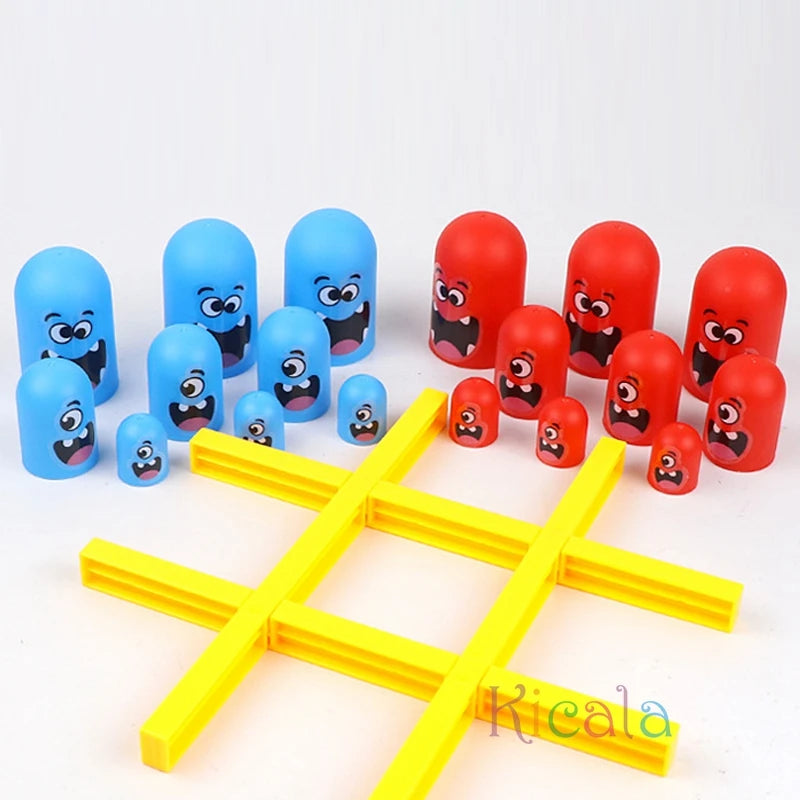 Tic Tac Toe Gobble – Jeu Éducatif Parent-Enfant | Cadeau de Noël Amusant pour Enfants & Soirées en Famille