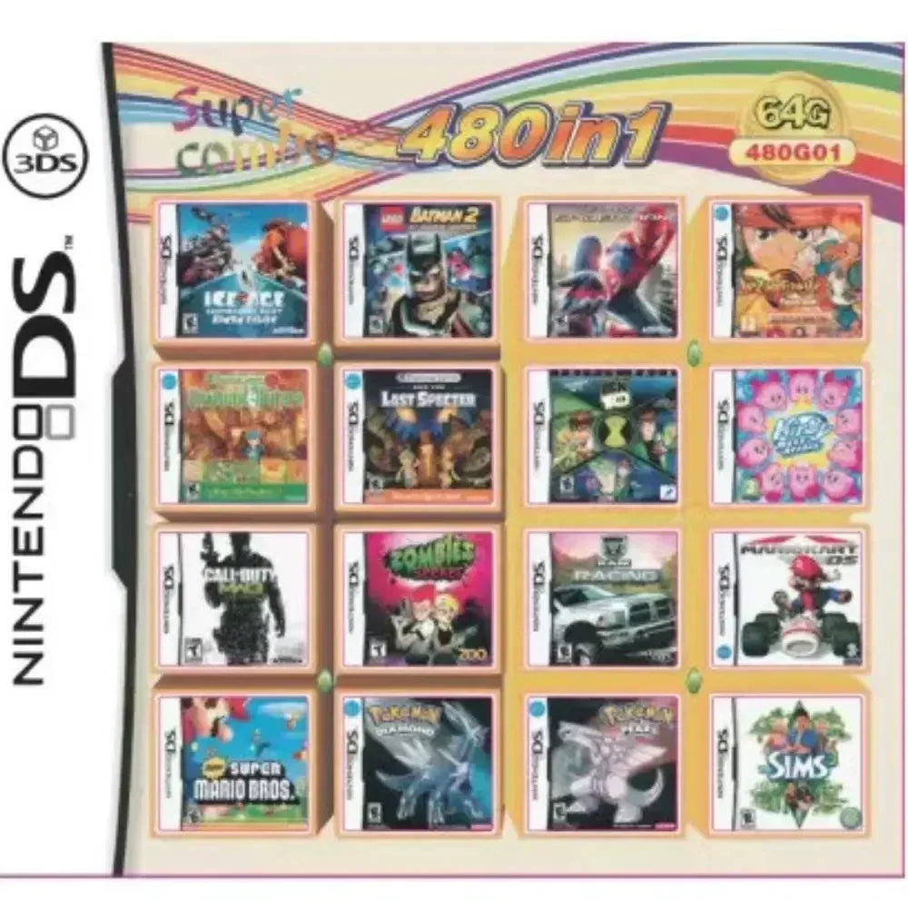 Cartouche de jeu DS/NDS/3DS/NDSL – Collection de jeux vidéo tout-en-un pour console portable