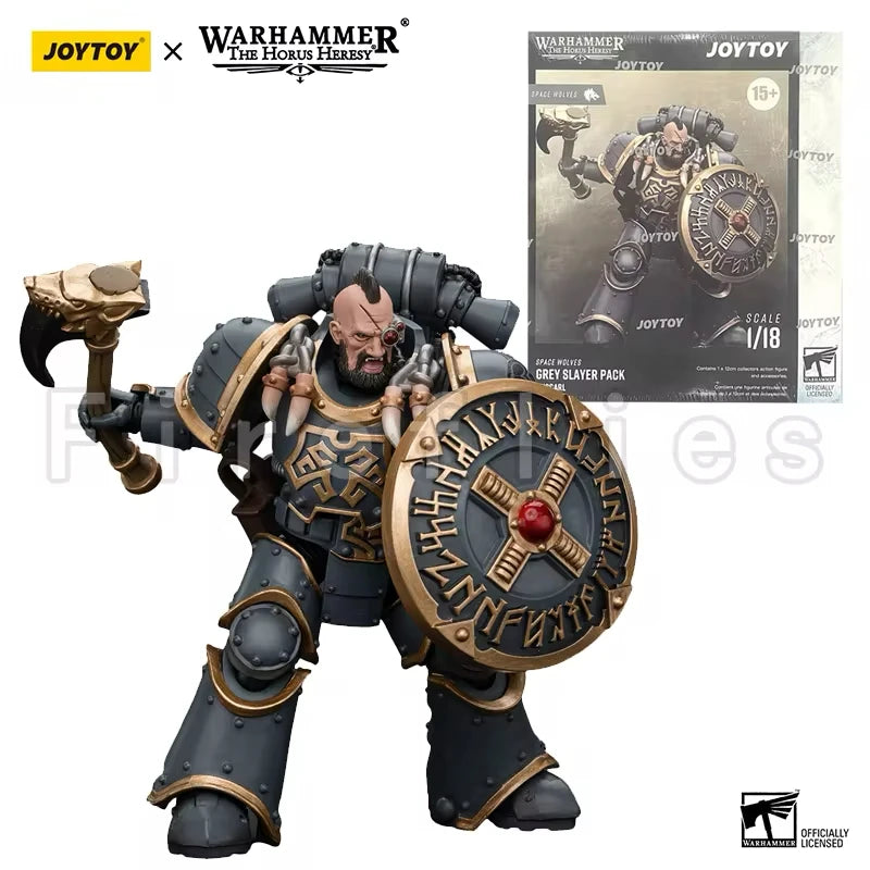 1/18 JOYTOY Actionfigur – Warhammer 40K Horus Heresy Space Wolves Logan Ghostwolf Mecha Modell
