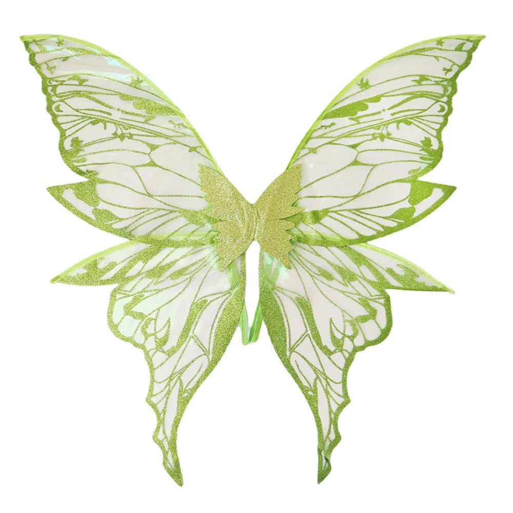 Adults Fairy Wings Girls Sparkling Angel Wings Butterfly Costume Wings for Halloween Costume Dress up Party Favor Christmas Gift