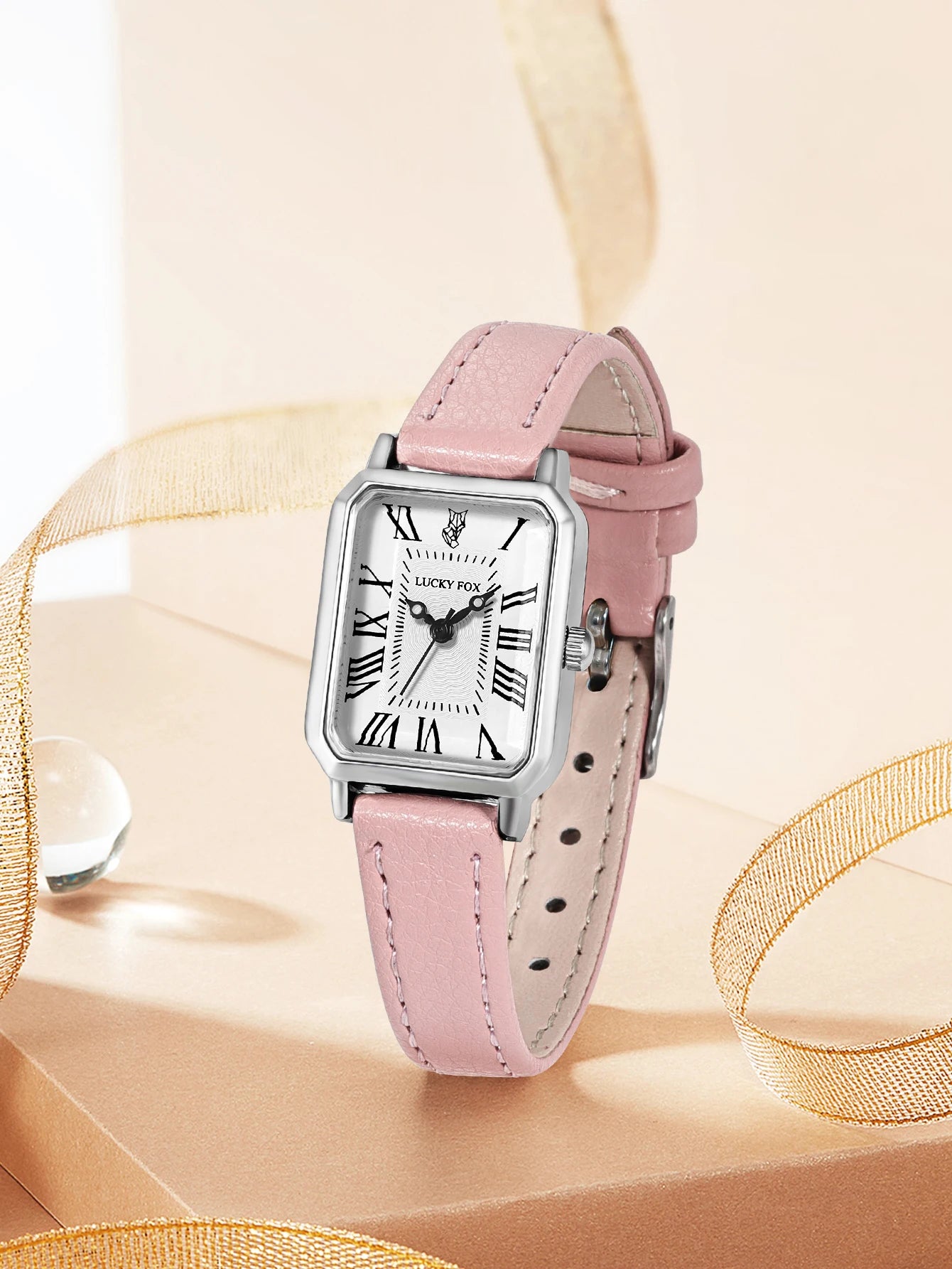 Fashion Rectangle Quartz Wrist Watch for Women Luxury Brand Roman Dial Leather Strap Ladies Watches Clock