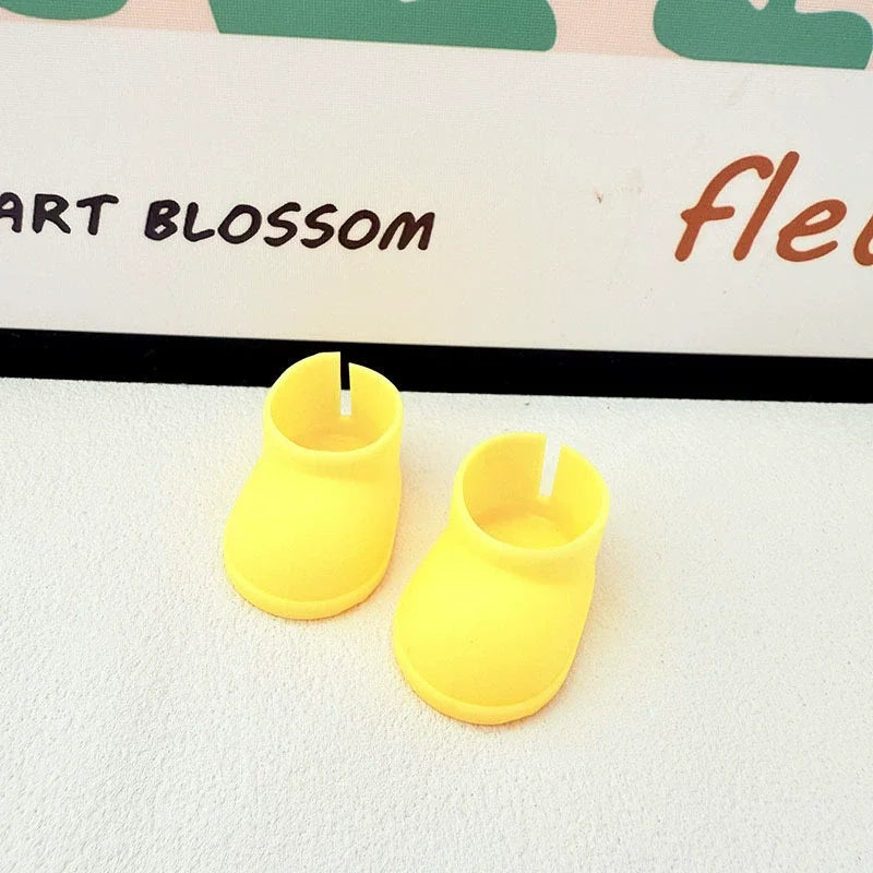 Mini Doll'S Clothes Outfit Accessories For Ropa Labubu Idol doll Raincoat short rain boots rain shoes Clothing Gift