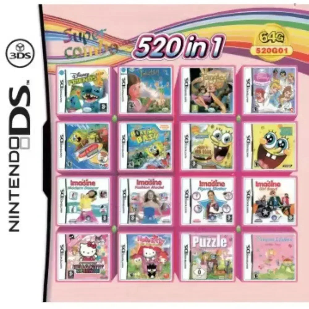Cartouche de jeu DS/NDS/3DS/NDSL – Collection de jeux vidéo tout-en-un pour console portable