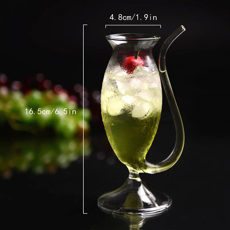 Creative Halloween Vampire Cup Cocktail Glass Creative Pipe Mold Molecular Cocktail Champagne Glass Bar Cocktail Glass Cup