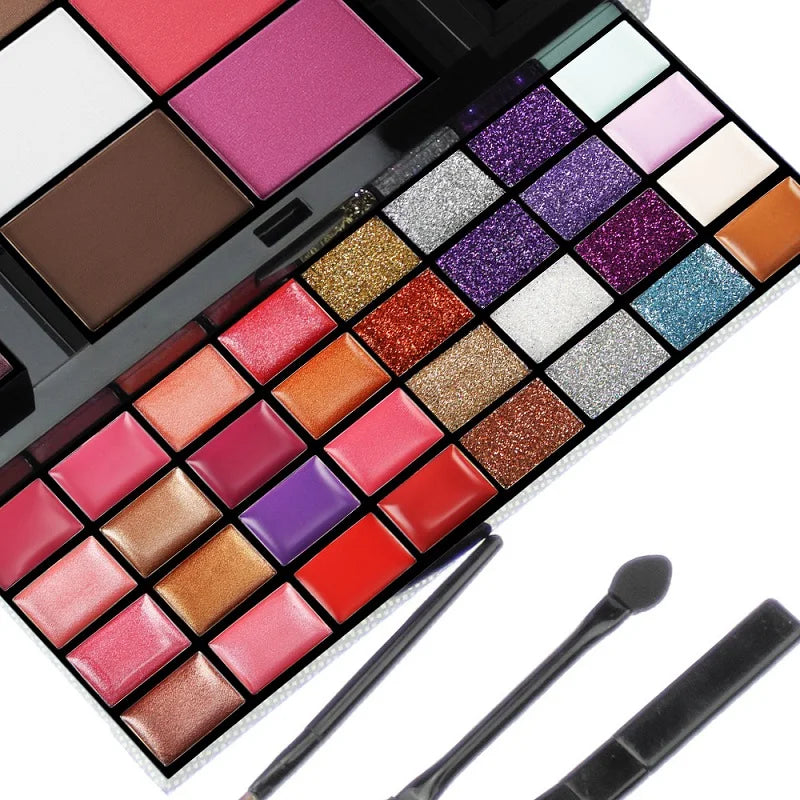 40/74/78 Colors Glitter Eyeshadow Palette Matte Waterproof Long Lasting Pressed Powder Cosmetics Kit Fashion Women MakeUp Tools