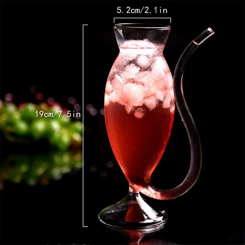 Creative Halloween Vampire Cup Cocktail Glass Creative Pipe Mold Molecular Cocktail Champagne Glass Bar Cocktail Glass Cup