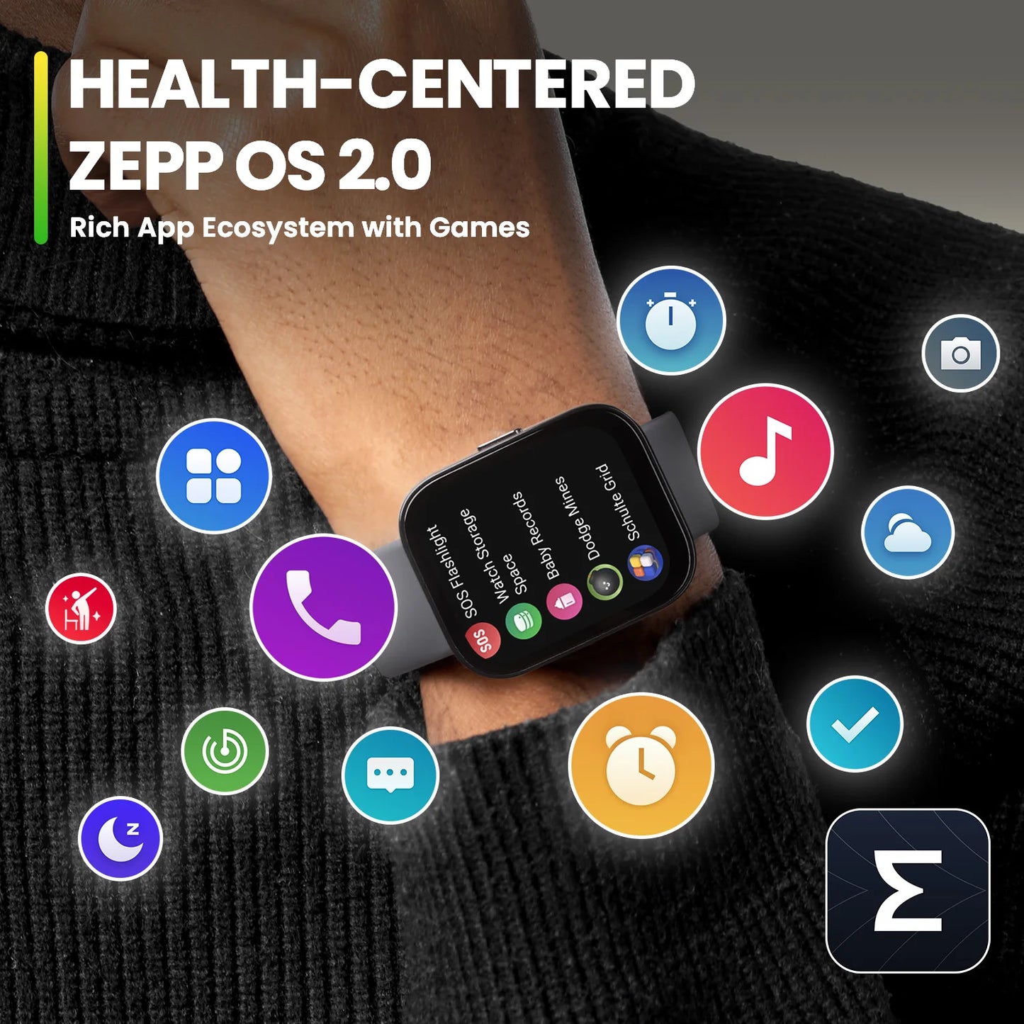 Amazfit Bip 5 Smartwatch 46mm GPS Fitness Tracker Android iOS