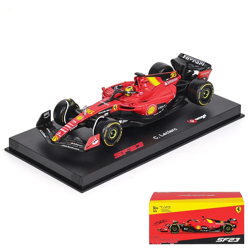 1:43 2023-2024 F1 Scuderia Ferrari SF24 SF23 Diecast-modus