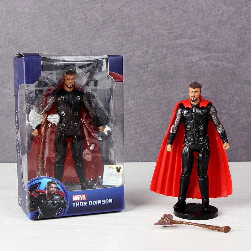 Avengers Legends Iron Man Spider Man Thor Captain America Thanos Hulk War Machine Action Figures Gif