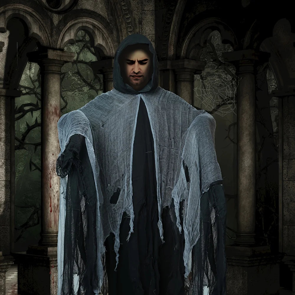 Halloween Cloak Skeleton Clothes Mask Ghost House Chamber Of Secrets Dressing Up Zombies Costume Props Halloween Gift