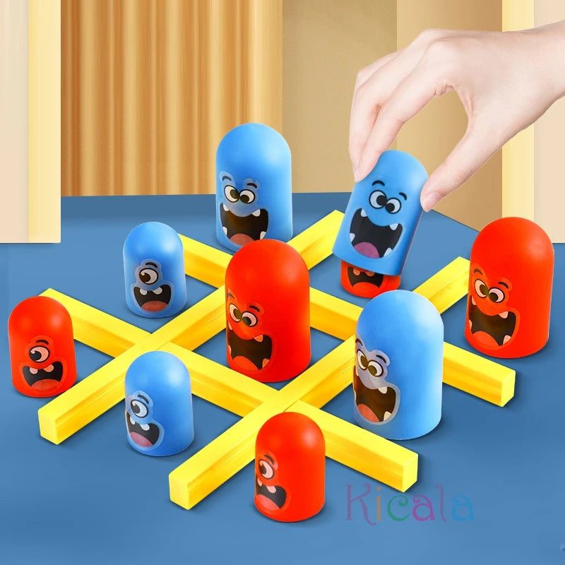 Tic Tac Toe Gobble – Jeu Éducatif Parent-Enfant | Cadeau de Noël Amusant pour Enfants & Soirées en Famille